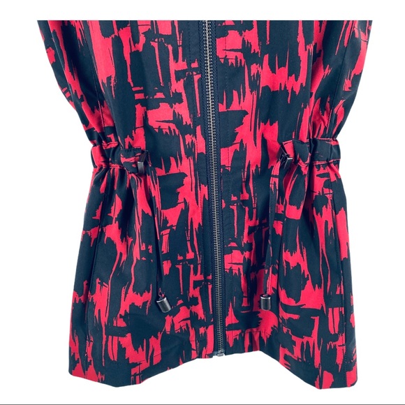 Weekends by Chico Full ZIP Vest Red Black Size 1 - Picture 4 of 7